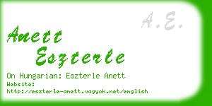 anett eszterle business card